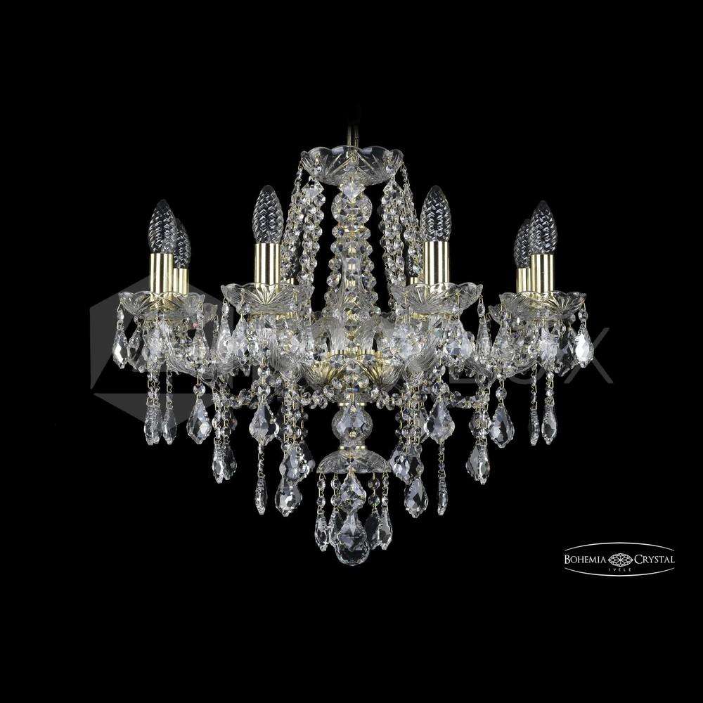 Люстра хрустальная 1415/8/200 G Leafs Bohemia Ivele Crystal