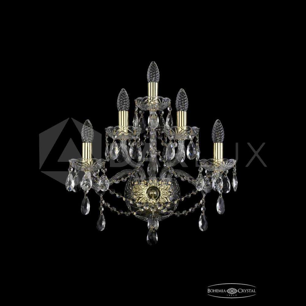 Бра хрустальные 1415B/2+2+1/165 G Bohemia Ivele Crystal