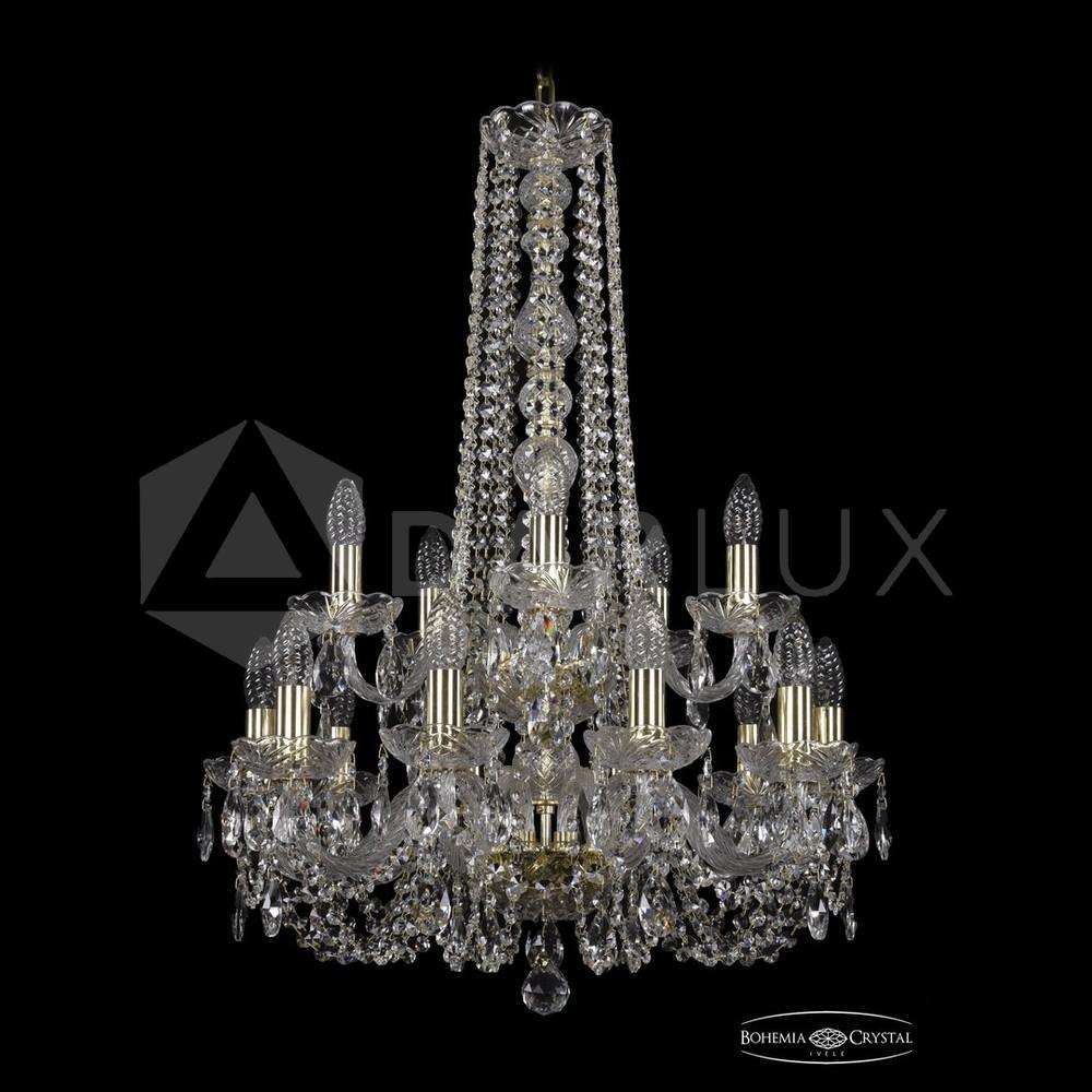 Люстра хрустальная 1402/10+5/195/h-80/2d G Bohemia Ivele Crystal