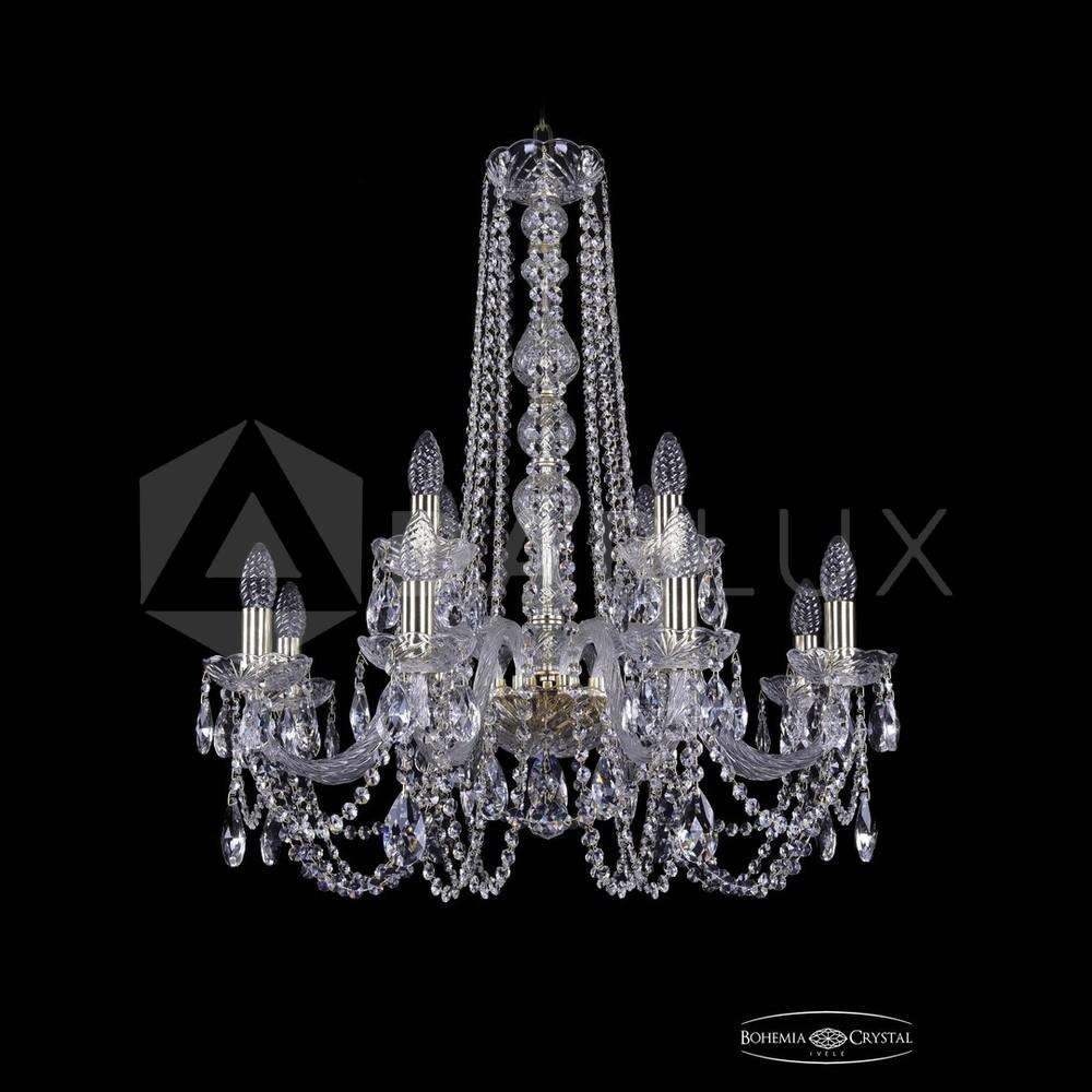 Люстра хрустальная 1402/8+4/240/h-76 G Bohemia Ivele Crystal