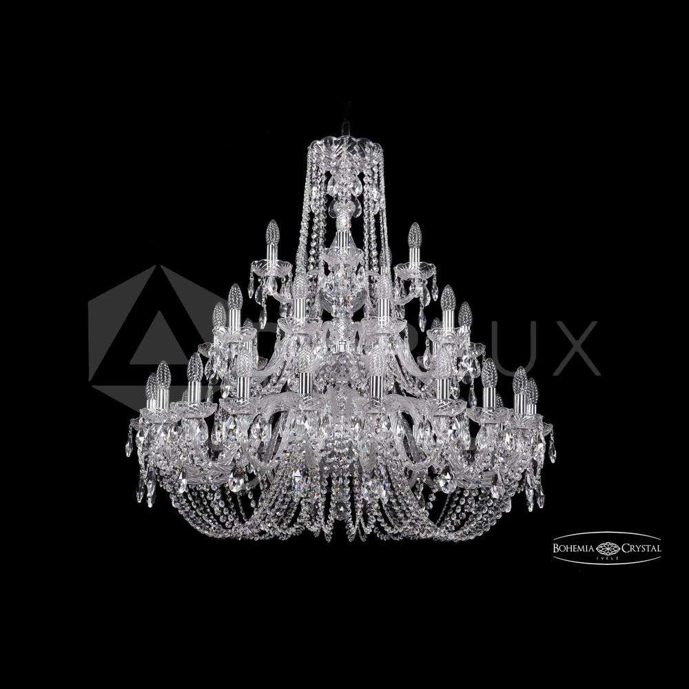 Люстра хрустальная 1402/20+10+5/360/3d Ni Bohemia Ivele Crystal