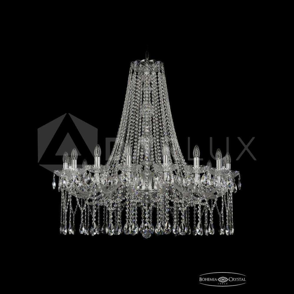 Люстра хрустальная 1413/16/360/h-100 Ni Bohemia Ivele Crystal