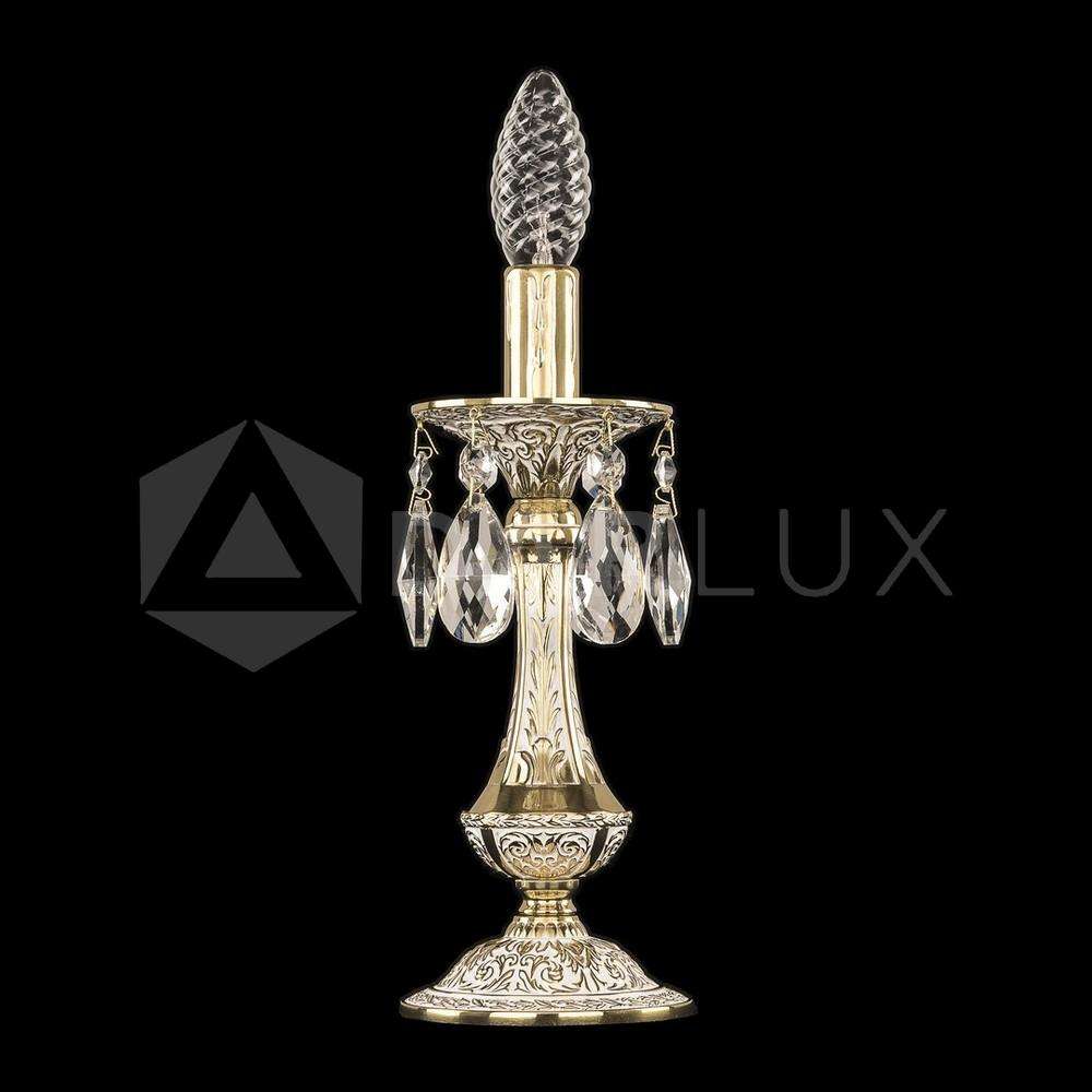 Настольная лампа бронзовая 71100L/1-26 GW Bohemia Ivele Crystal