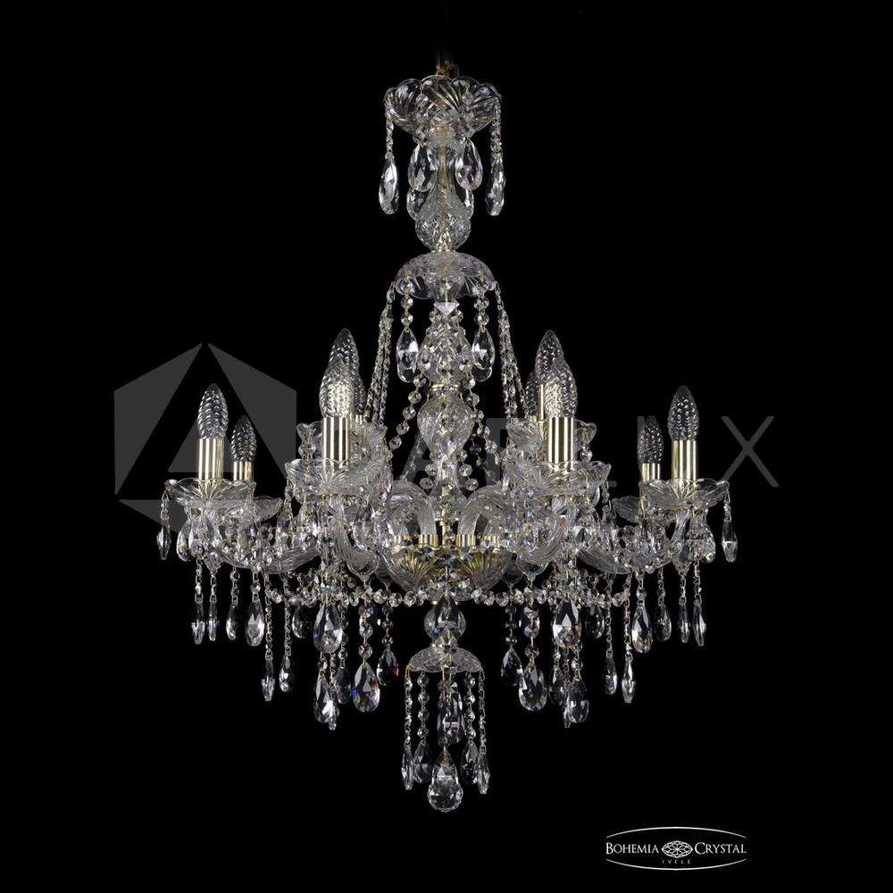 Люстра хрустальная 1415/8+4/220/XL-86 G Bohemia Ivele Crystal