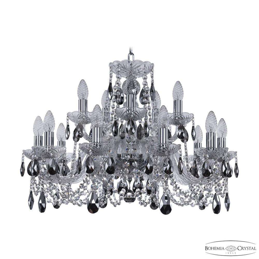 Люстра хрустальная 1402/10+5/240 Ni K781 Bohemia Ivele Crystal