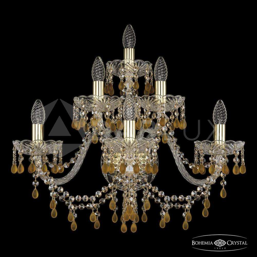 Бра хрустальные 1410B/3+2+1/240/XL G V1003 R721 Bohemia Ivele Crystal