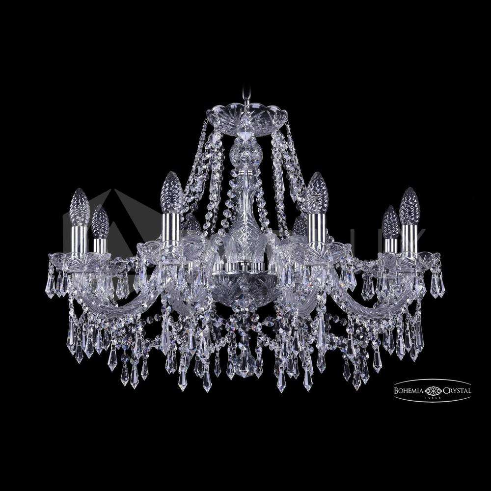 Люстра хрустальная 1403/8/240 Ni Bohemia Ivele Crystal