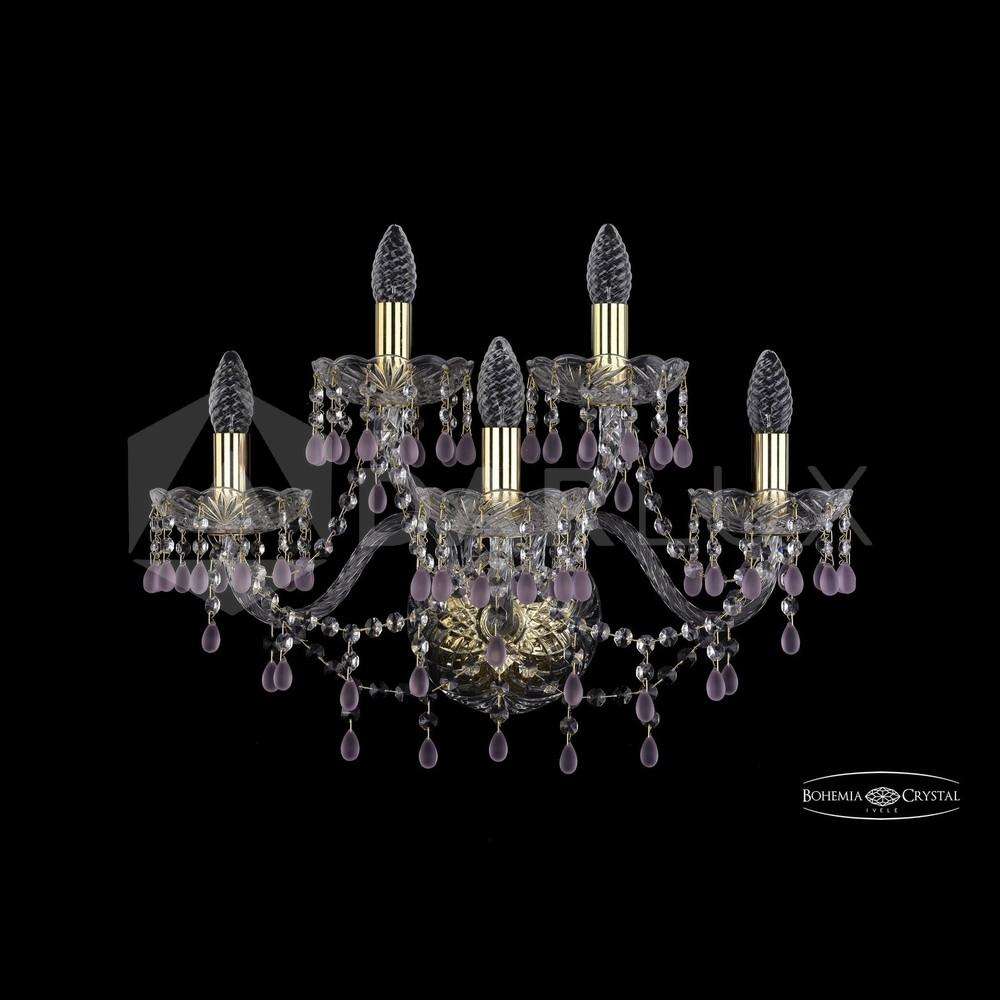 Бра хрустальные 1410B/3+2/195/XL G V7010 Bohemia Ivele Crystal