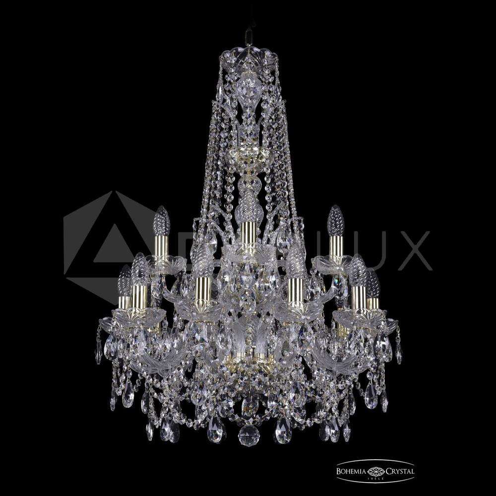 Люстра хрустальная 1411/10+5/195/XL-80/2d G Bohemia Ivele Crystal