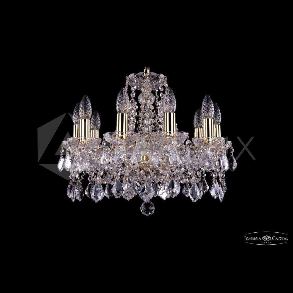 Люстра хрустальная 1413/10/165 G Leafs Bohemia Ivele Crystal