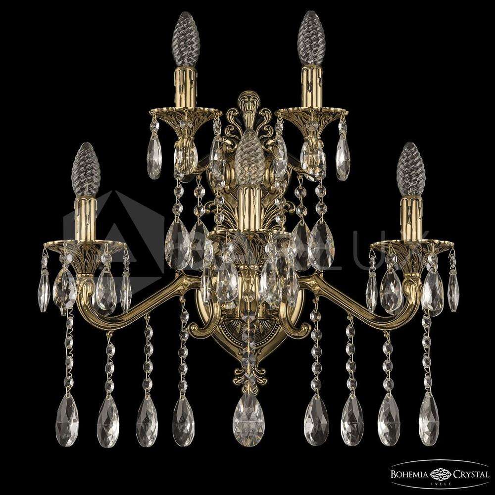 Бра бронзовые 7202B16/3+2/210 A GB Bohemia Ivele Crystal