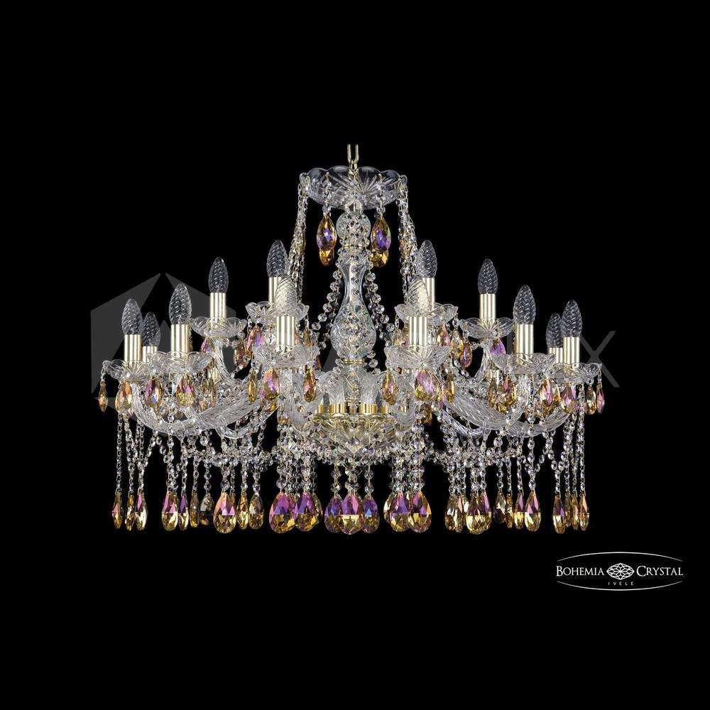 Люстра хрустальная 1413/12+6/300 G R777 Bohemia Ivele Crystal