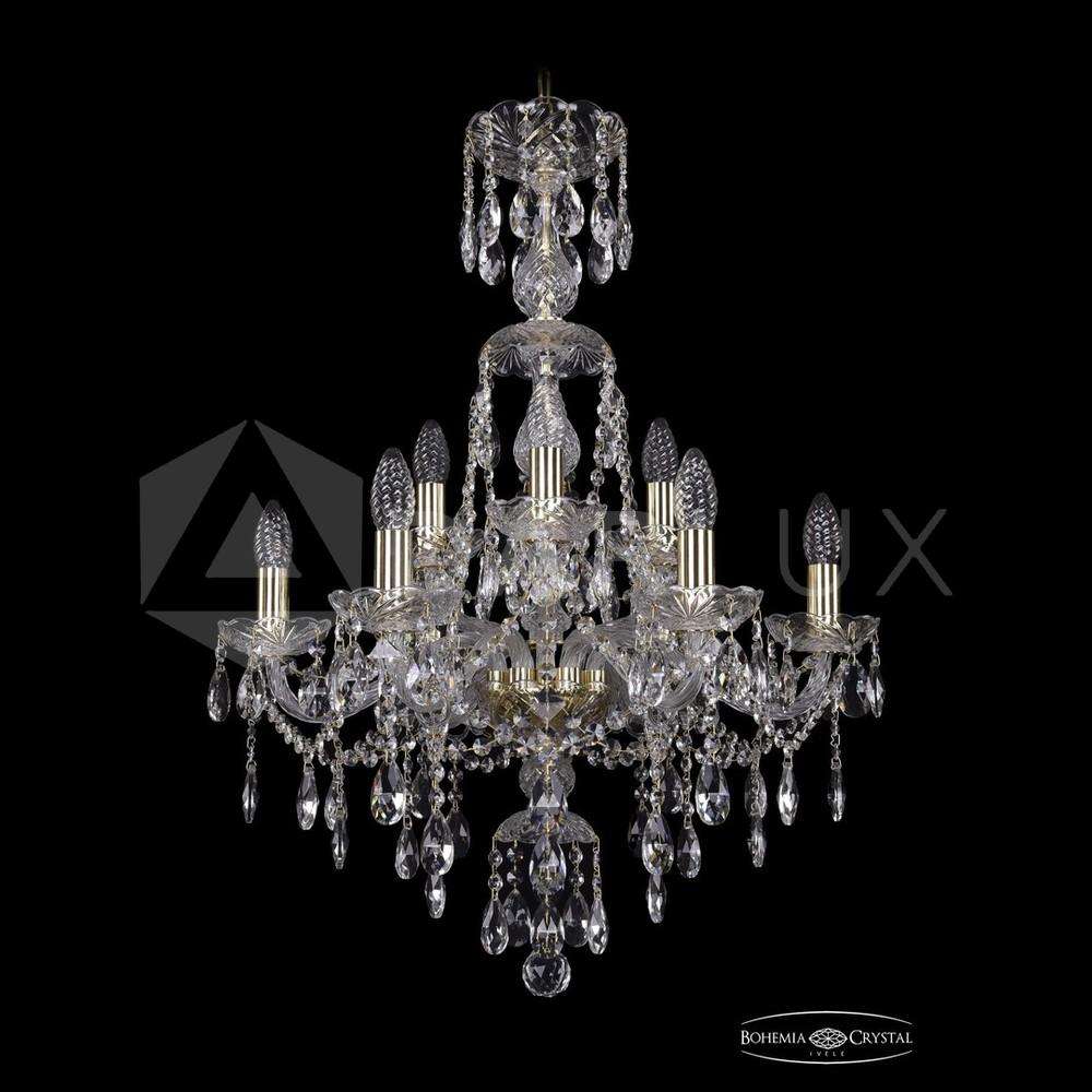 Люстра хрустальная 1415/6+3/200/XL-77 G Bohemia Ivele Crystal