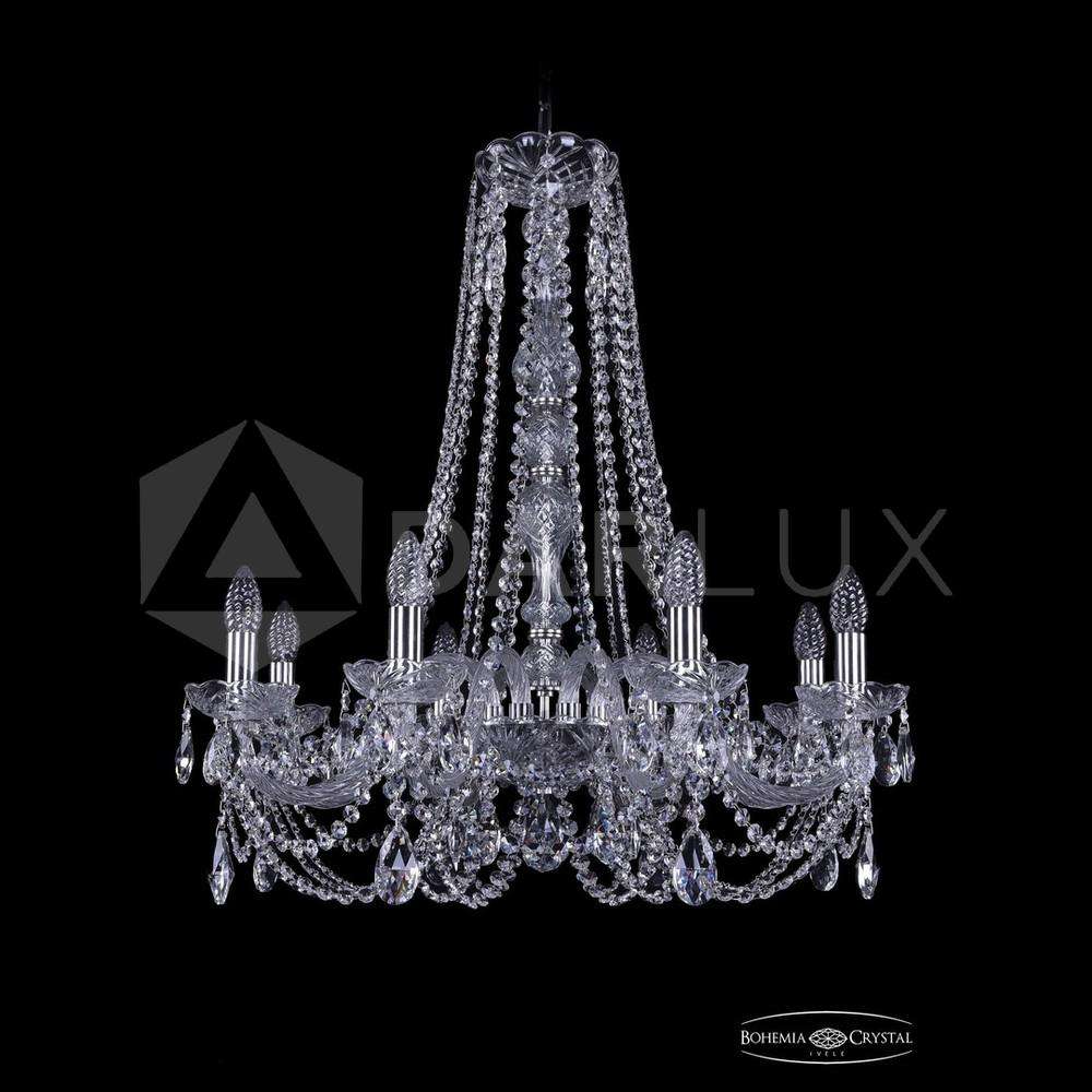 Люстра хрустальная 1406/8/240/h-75 Ni Bohemia Ivele Crystal