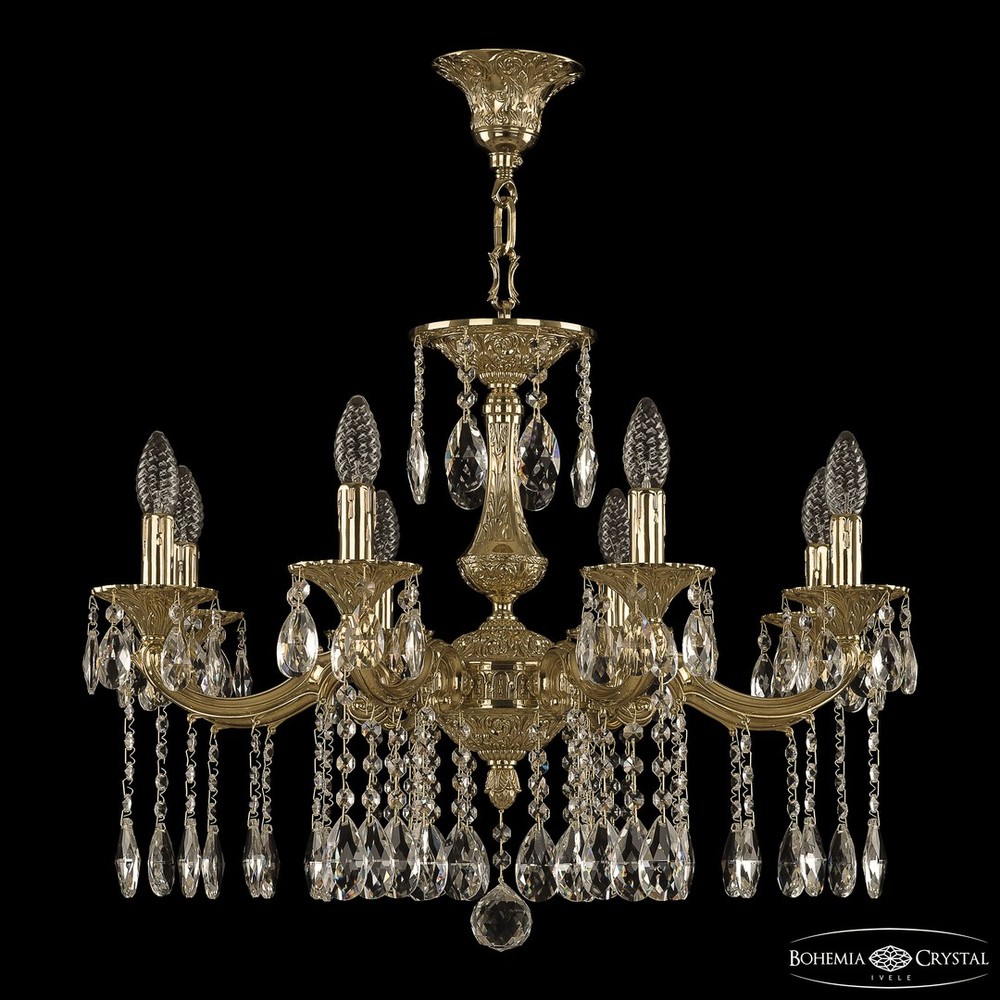 Люстра бронзовая 72114/8/210 A G Bohemia Ivele Crystal