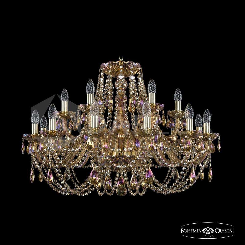 Люстра хрустальная 1406/12+6/300 G M777 Bohemia Ivele Crystal