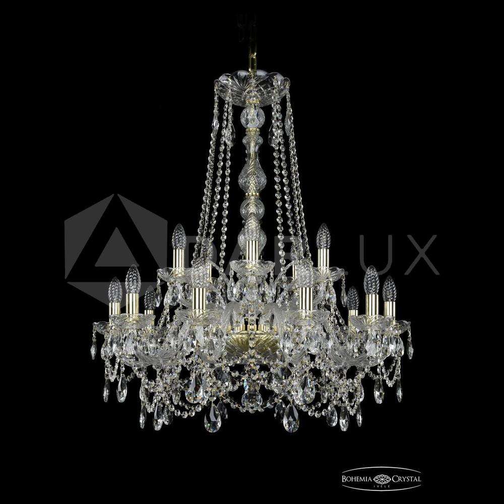 Люстра хрустальная 1411/10+5/240/h-84 G Bohemia Ivele Crystal