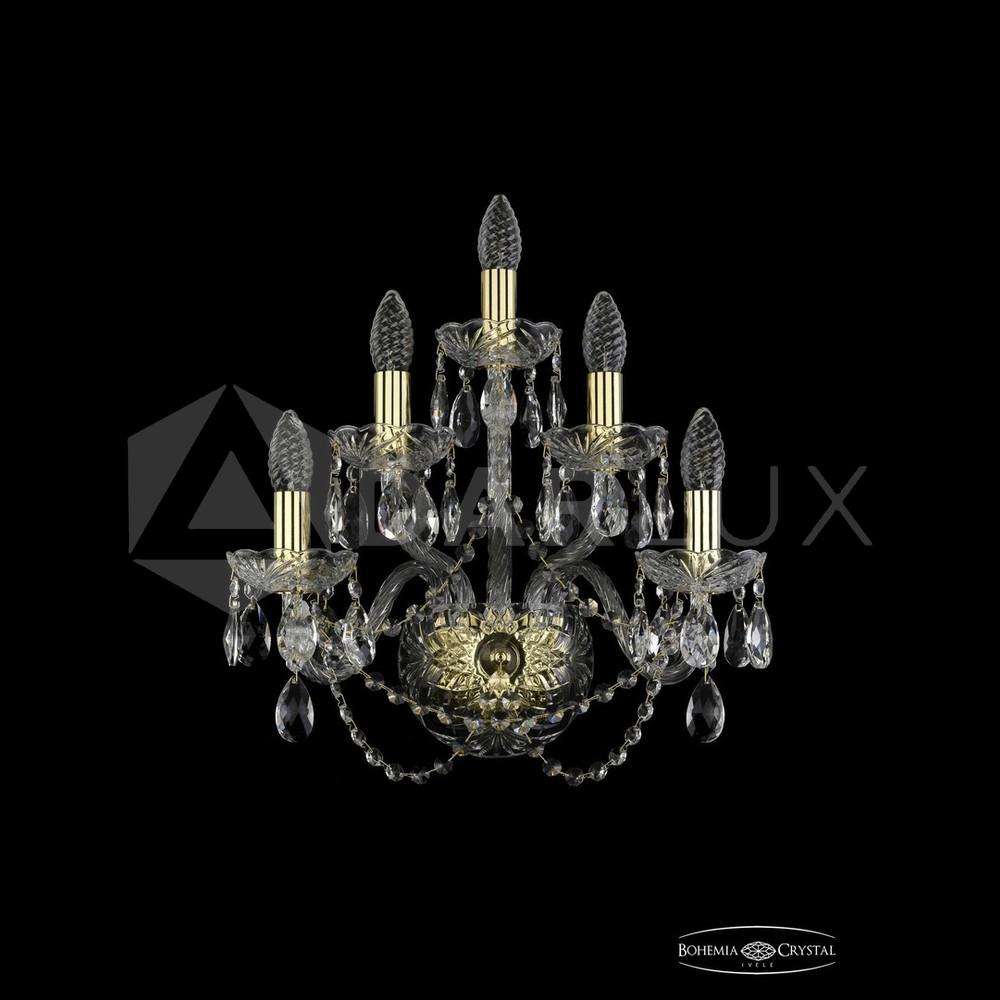 Бра хрустальные 1402B/2+2+1/160 G Bohemia Ivele Crystal