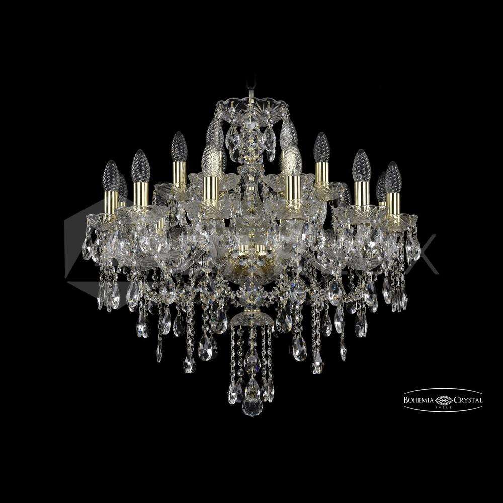 Люстра хрустальная 1415/12+6/220 G Bohemia Ivele Crystal