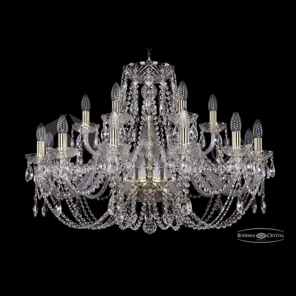 Люстра хрустальная 1406/12+6/300 G Bohemia Ivele Crystal