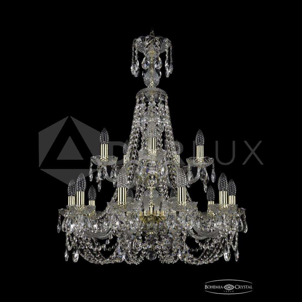 Люстра хрустальная 1406/10+5/240/XL-85/2d G Bohemia Ivele Crystal