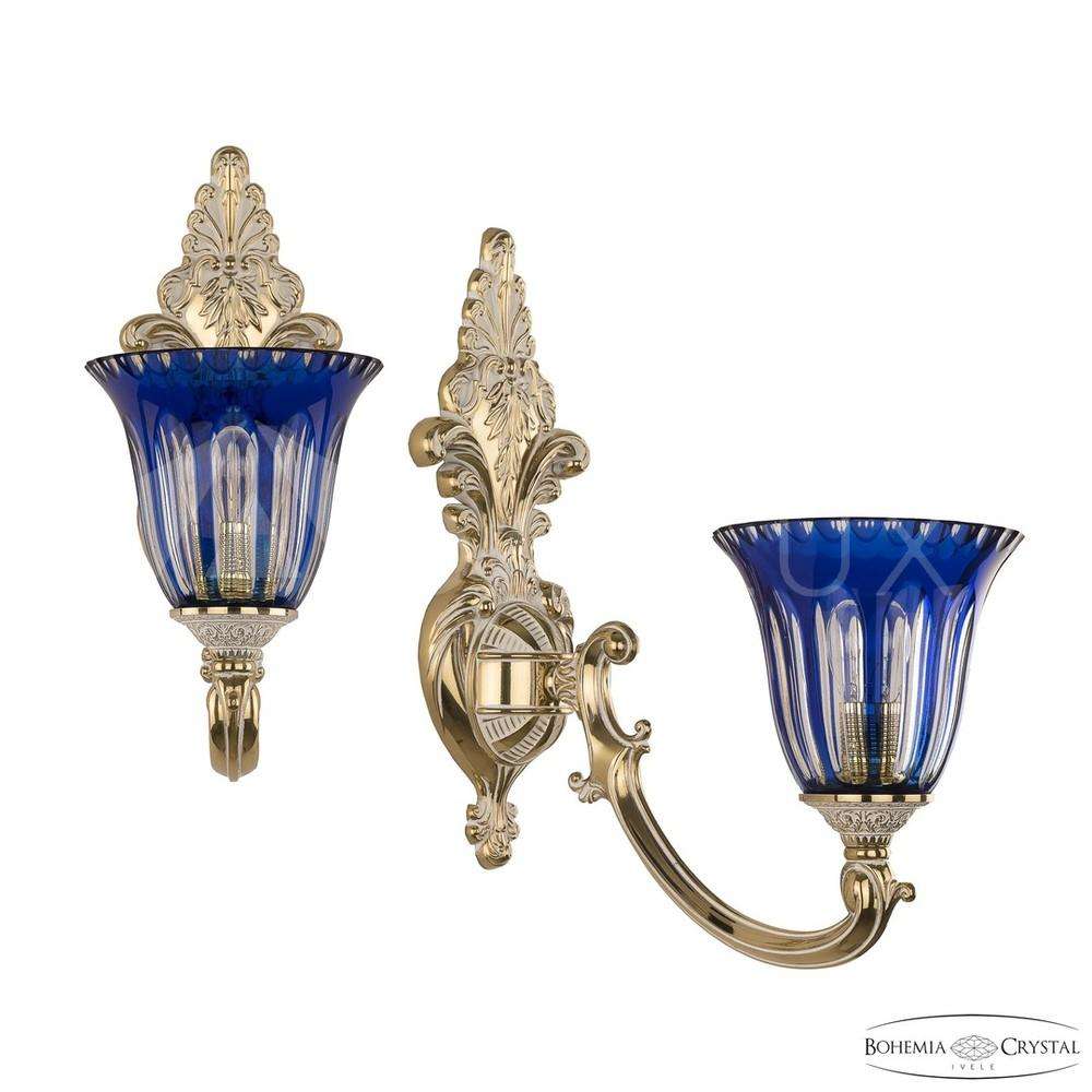 Бра бронзовые 7209B14/1/175 GW P2 U Clear-Blue/H-1h Bohemia Ivele Crystal