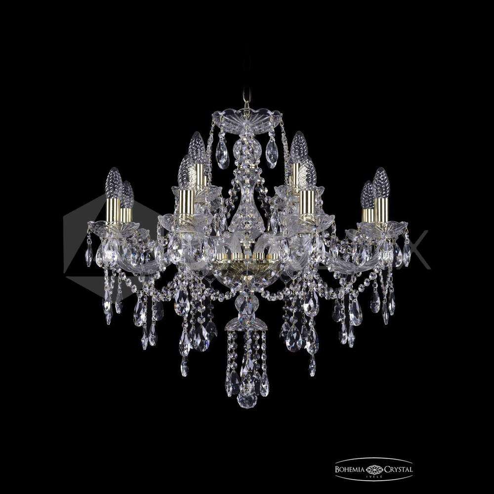 Люстра хрустальная 1415/8+4/220 G Bohemia Ivele Crystal