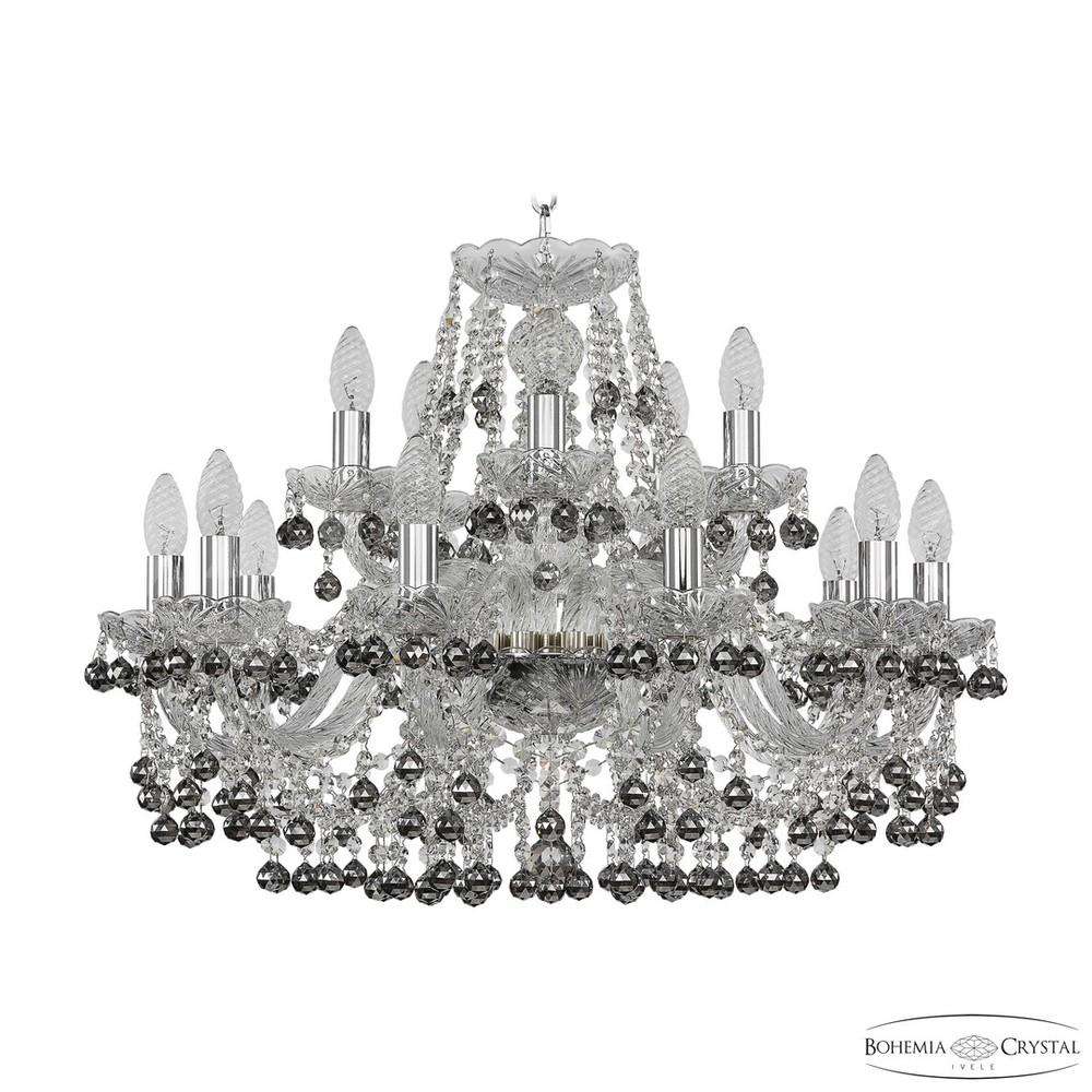 Люстра хрустальная 1409/10+5/240 Ni K781 Bohemia Ivele Crystal