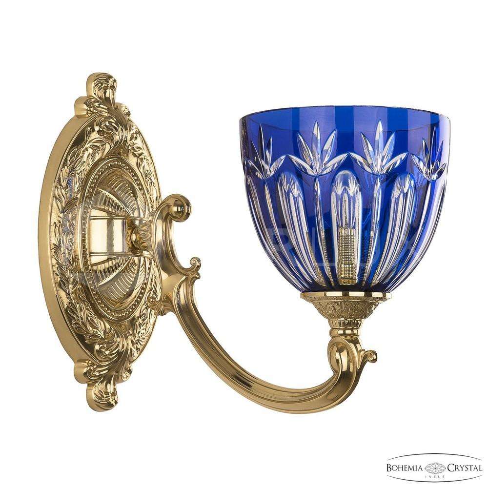 Бра бронзовые 7209B10/1/175 G P1 U Clear-Blue/H-1i Bohemia Ivele Crystal