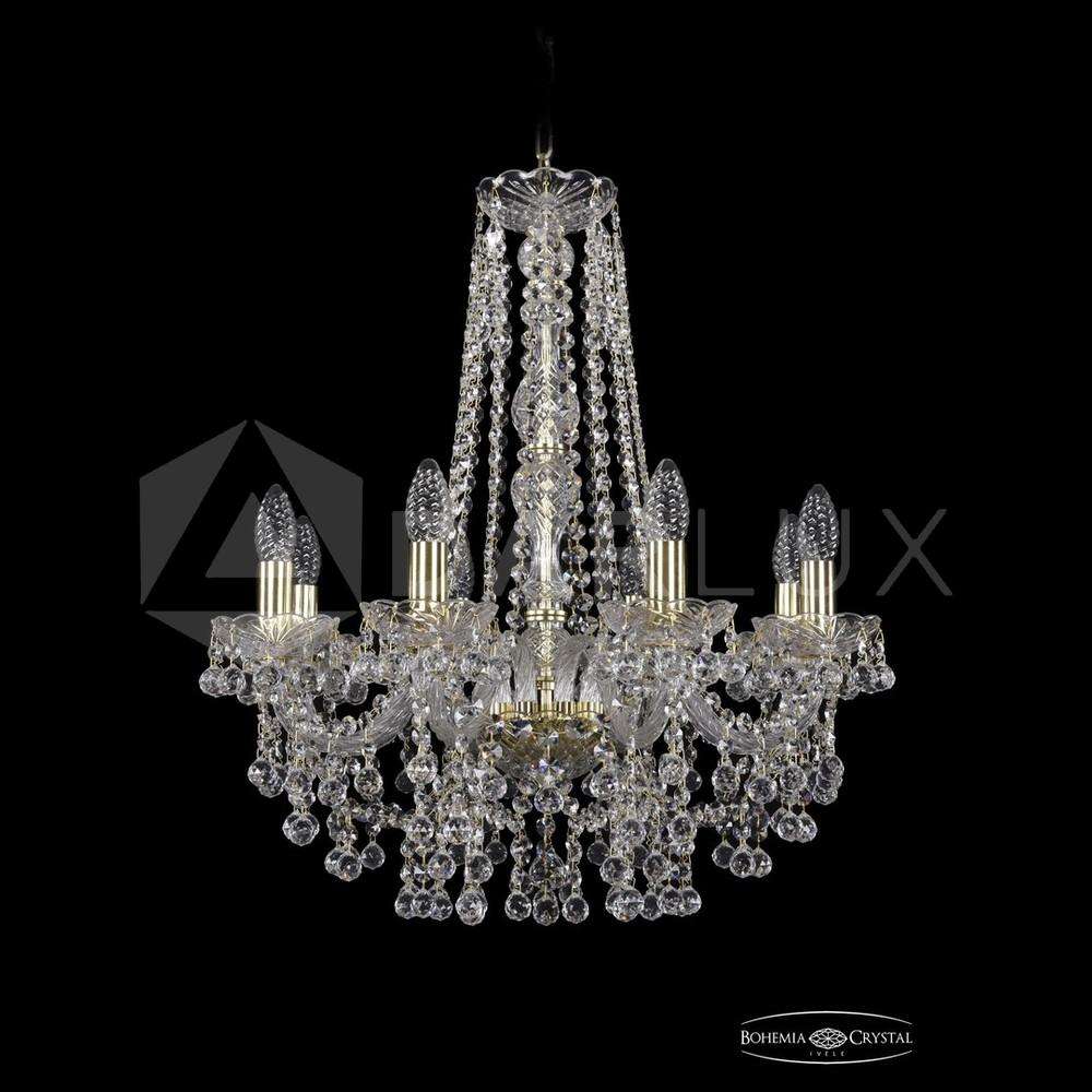 Люстра хрустальная 1409/8/195v/h-63 G Bohemia Ivele Crystal