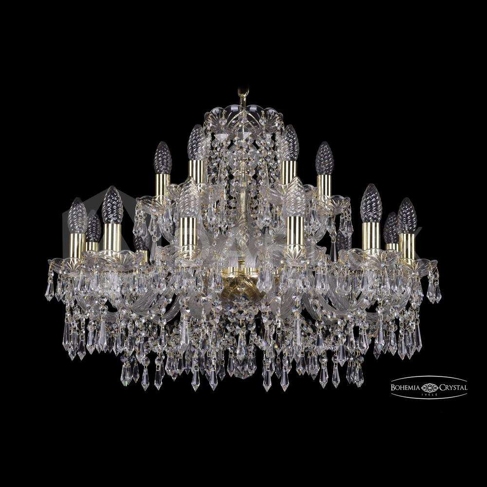 Люстра хрустальная 1403/12+6/240 G Bohemia Ivele Crystal
