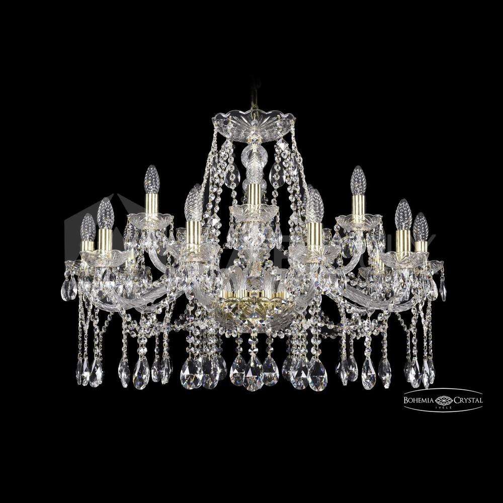 Люстра хрустальная 1413/10+5/300 G Bohemia Ivele Crystal