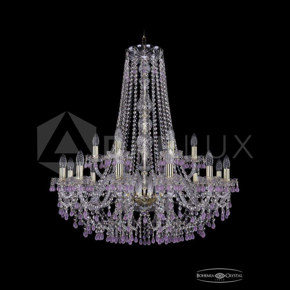 Люстра хрустальная 1410/12+6/300/h-95 G V7010 Bohemia Ivele Crystal