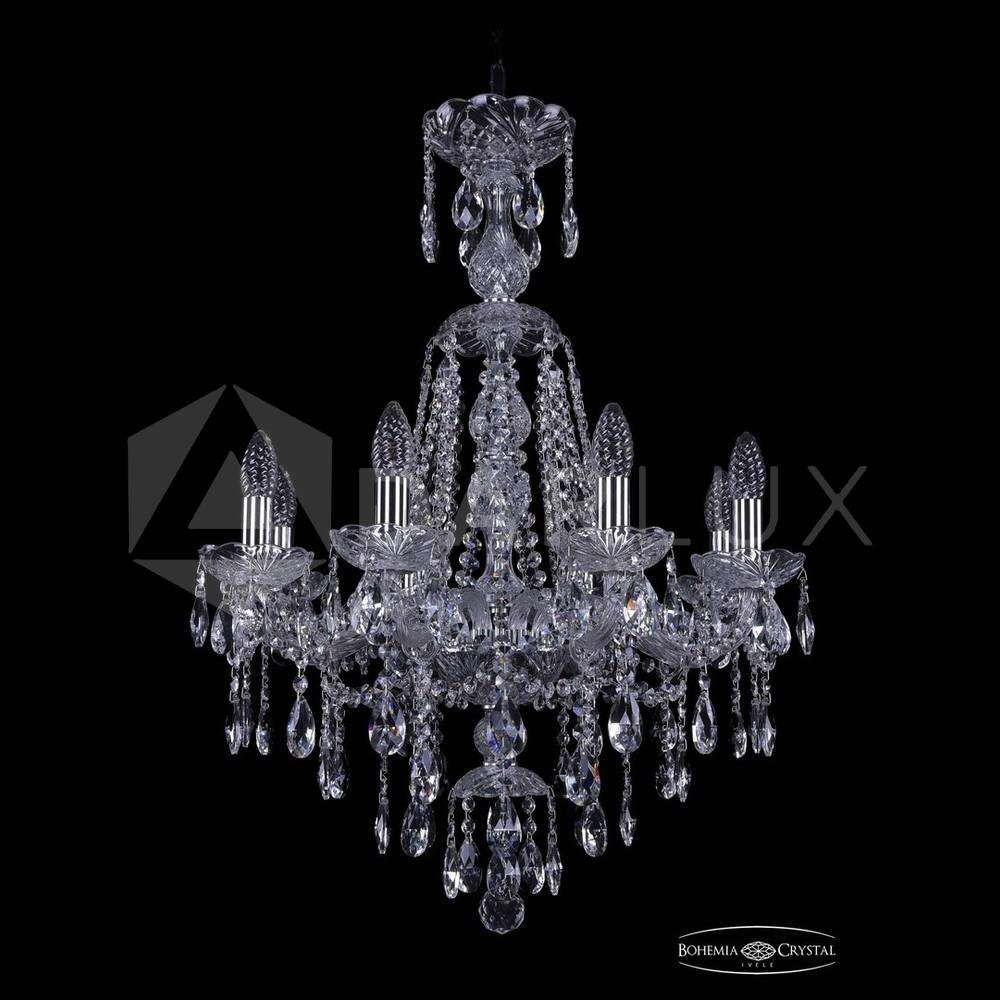 Люстра хрустальная 1415/8/200/XL-76 Ni Bohemia Ivele Crystal