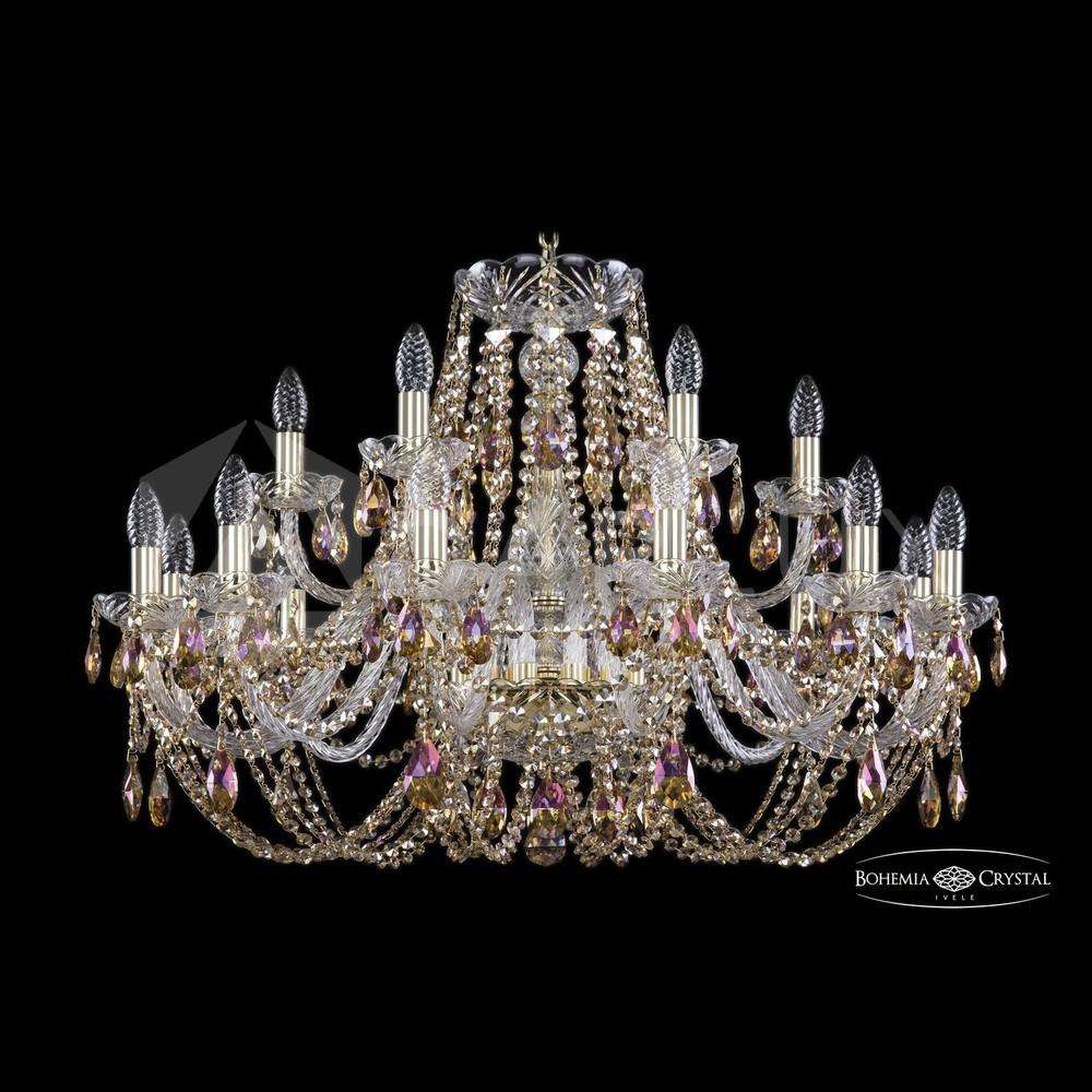 Люстра хрустальная 1406/12+6/300 G R777 Bohemia Ivele Crystal