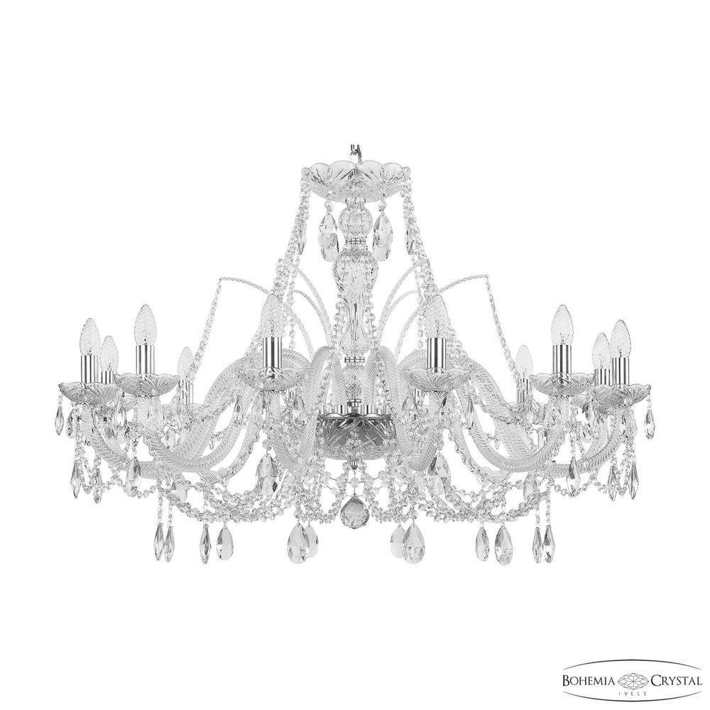 Люстра хрустальная 105/12/360 Ni Bohemia Ivele Crystal