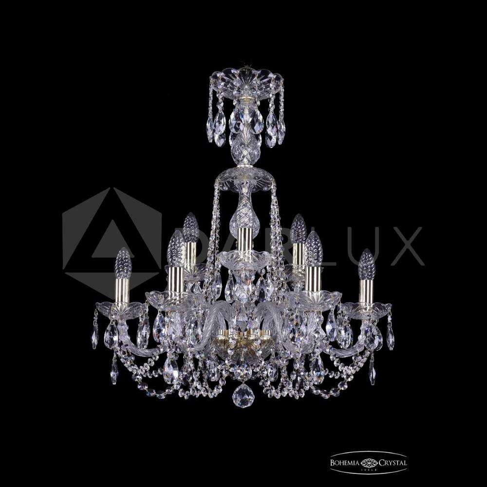 Люстра хрустальная 1402/6+3/195/XL-64 G Bohemia Ivele Crystal