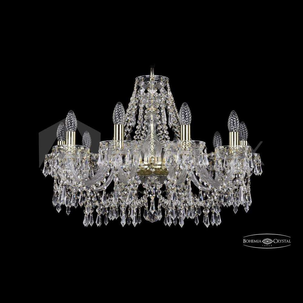Люстра хрустальная 2403/10/240 G Clear/1B Bohemia Ivele Crystal