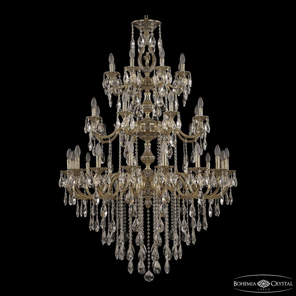 Люстра бронзовая 72401/16+8+8/360/3D B GB FA4M Bohemia Ivele Crystal
