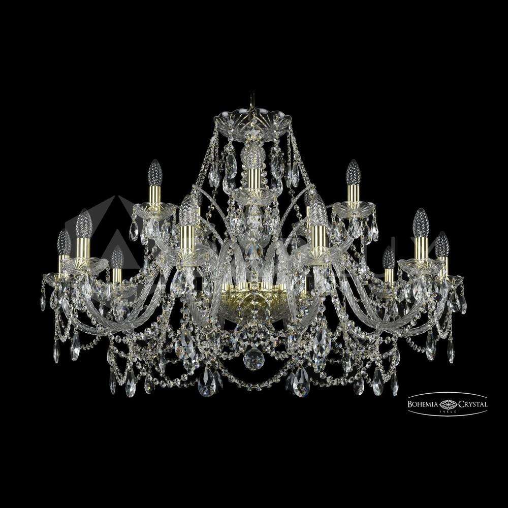 Люстра хрустальная 1411/10+5/360 G Bohemia Ivele Crystal