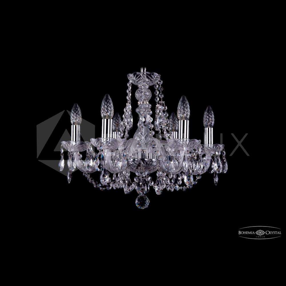 Люстра хрустальная 1406/6/160 Ni Bohemia Ivele Crystal