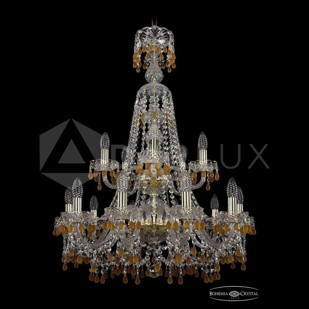 Люстра хрустальная 1410/10+5/240/XL-91/2d G V1003 Bohemia Ivele Crystal