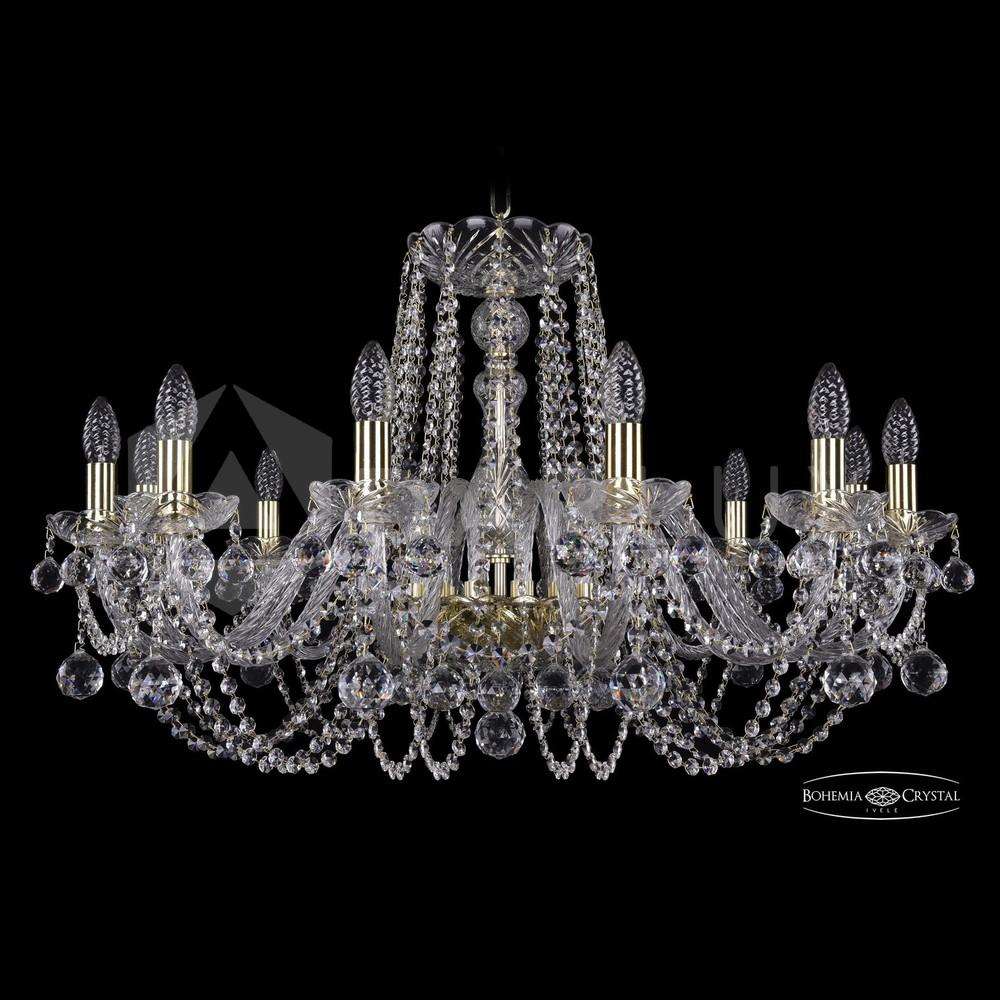 Люстра хрустальная 1402/12/300 G Balls Bohemia Ivele Crystal