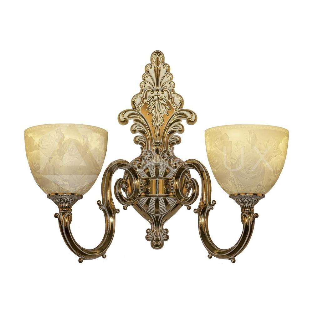 Бра бронзовые 7203B15P/2/210 GW P1 U Rose Bohemia Ivele Crystal