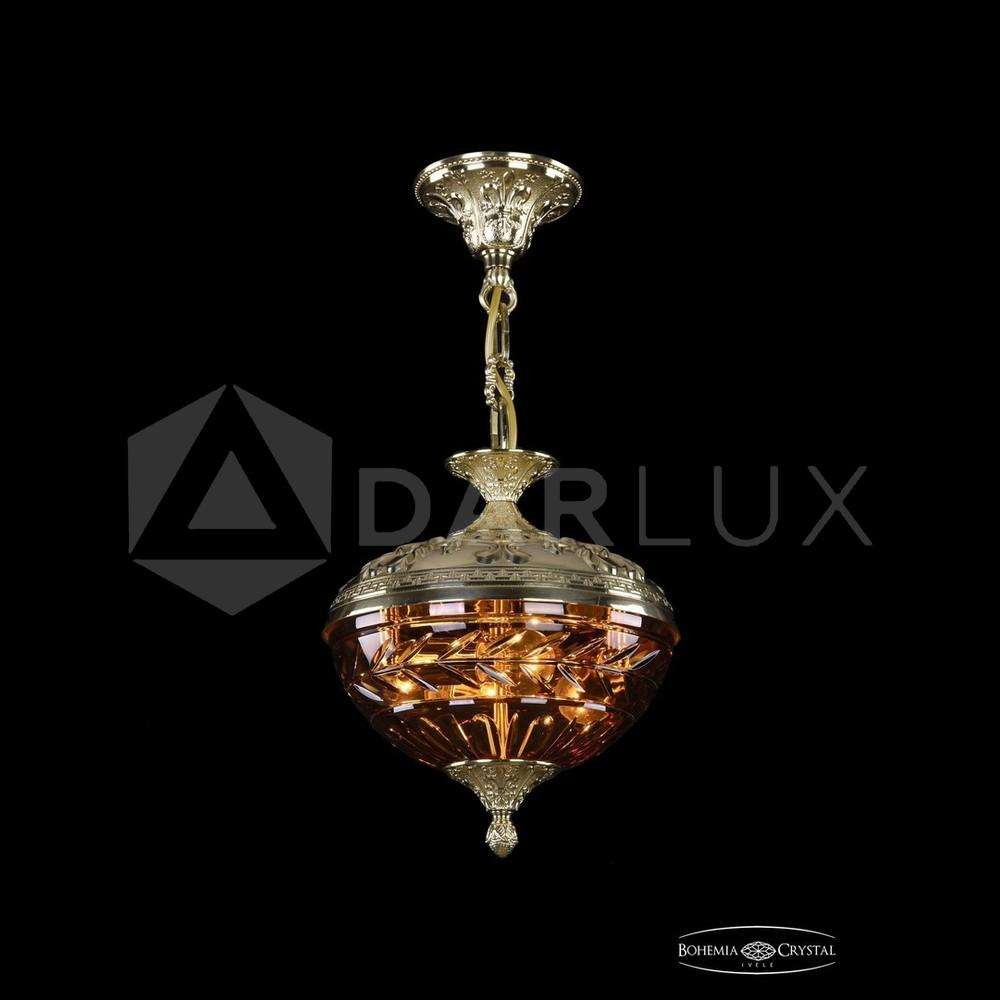 Люстра бронзовая 1773/25 G Amber/1D Bohemia Ivele Crystal