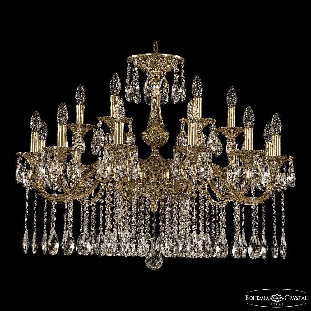 Люстра бронзовая 72101/12+6/300 A G Bohemia Ivele Crystal