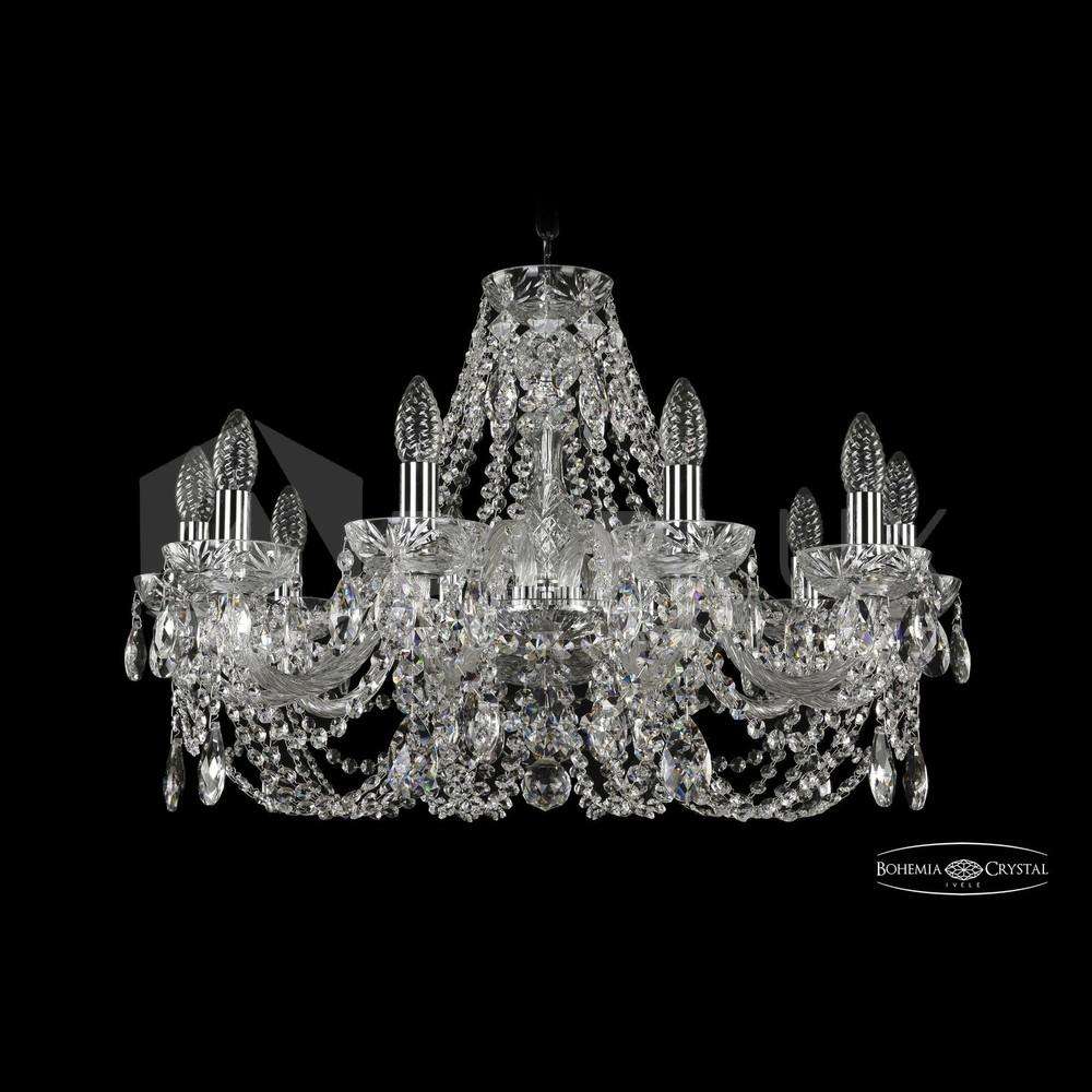 Люстра хрустальная 2406/10/240 Ni Clear/1A Bohemia Ivele Crystal