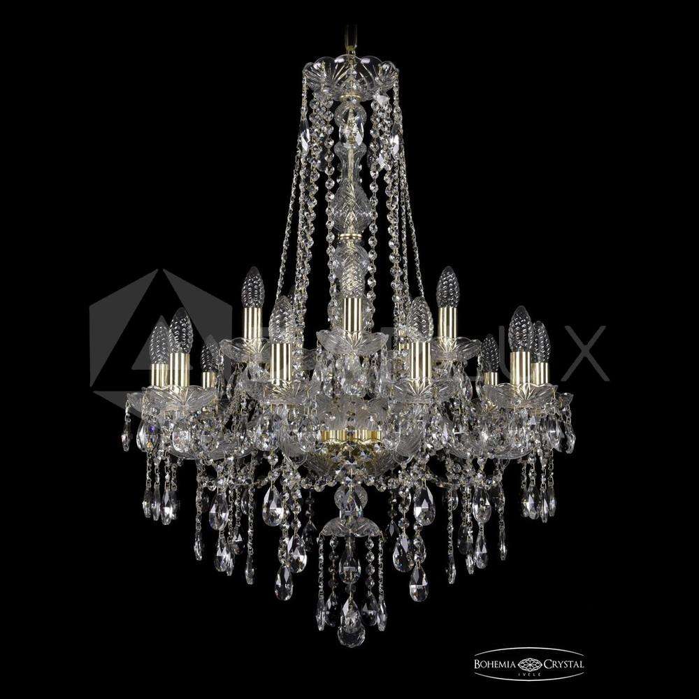 Люстра хрустальная 1415/10+5/220/h-86 G Bohemia Ivele Crystal