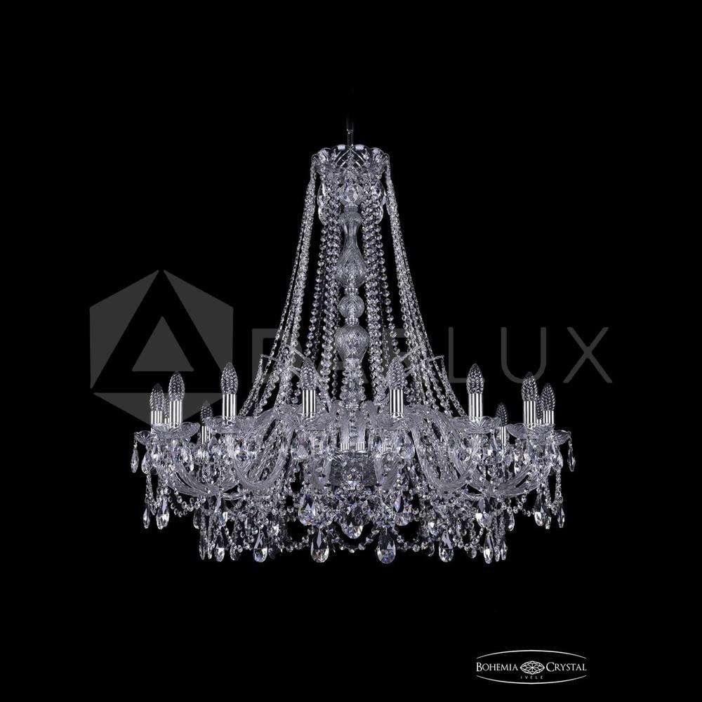 Люстра хрустальная 1411/16/360/h-95 Ni Bohemia Ivele Crystal