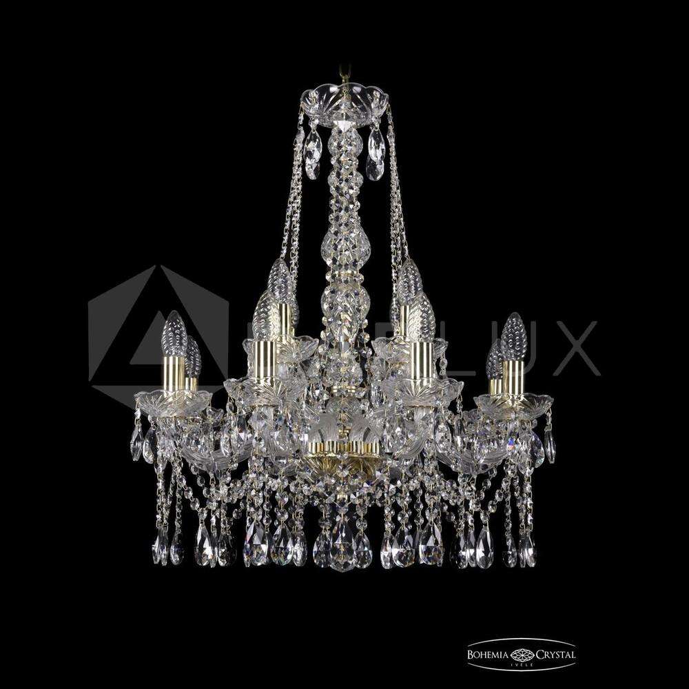 Люстра хрустальная 1413/8+4/200/h-66 G Bohemia Ivele Crystal